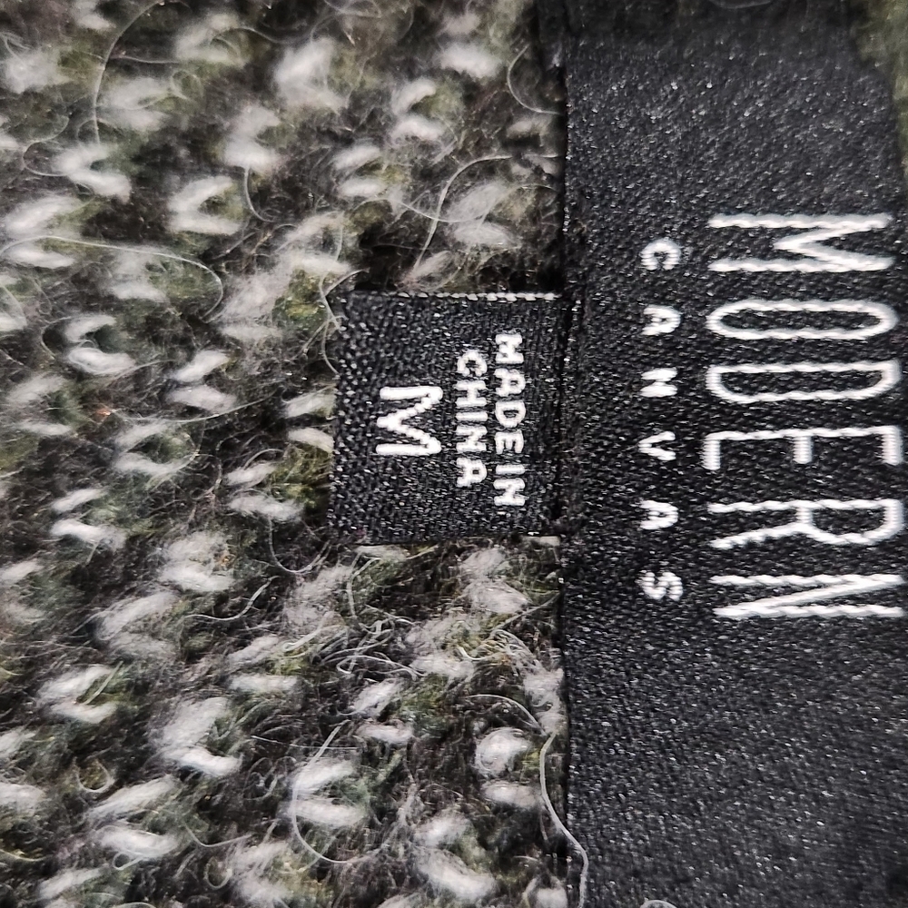 Modern‎ Canvas Camouflage Open-Front Women Sweater - Picture 3 of 4